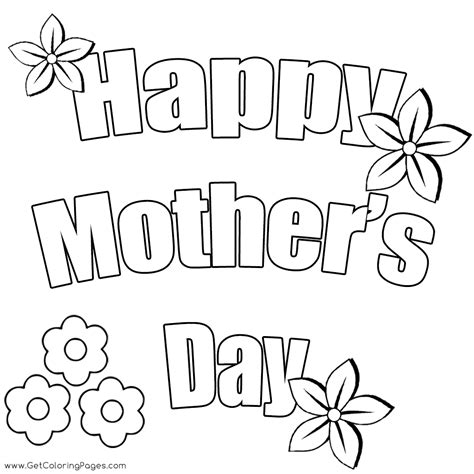 happy mothers day coloring pages  getcoloringscom  printable