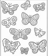 Butterfly Coloring Pages Template Printable Templates Patterns Colouring Cut Kids Sheets Crafts Preschool Easy Butterflies Applique Drawing Simple Pattern Embroidery sketch template