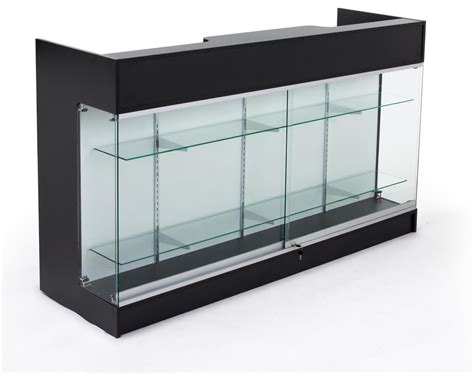 retail store counters front glass cabinet  storage