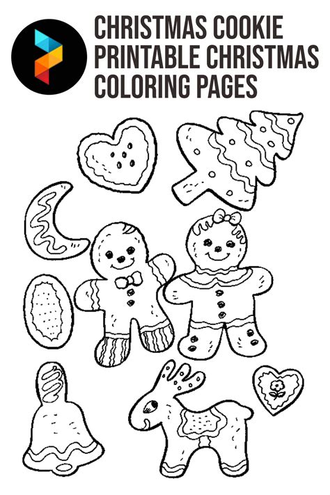 christmas cookie printable christmas coloring pages printableecom