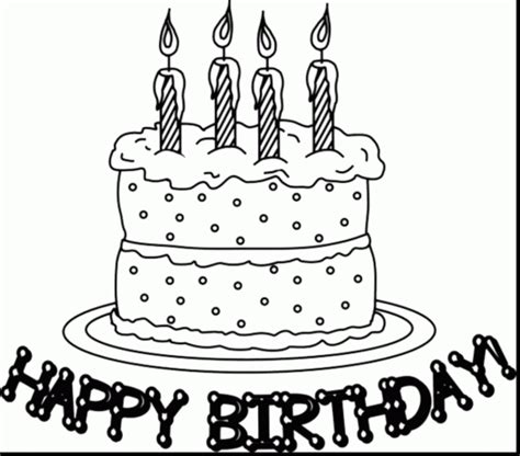 tiered birthday cake coloring sheet  small children