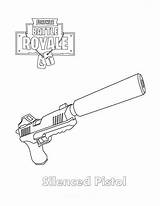 Coloring Pistola Kleurplaat Silenciada Coloringonly Pistol Nerf Skins Silenced Topkleurplaat Chomp sketch template