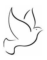 Taube Tauben Dove Supercoloring Fliegende Einfach Doves sketch template
