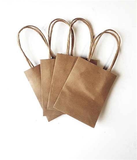 kraft bags mini bags gift bags brown paper bags kraft etsy