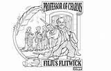 Potter Flitwick Kurt Kress Hogwarts Alchemy sketch template