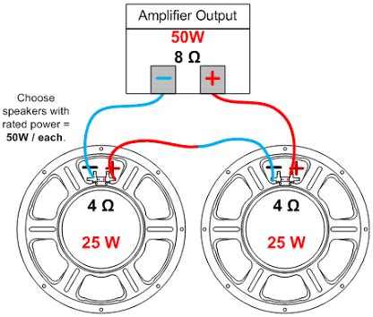 series  parallel speaker wiring diagram