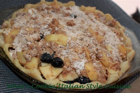 dutch apple blueberry pie recipe what s cookin italian