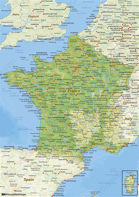 kaart frankrijk kaart