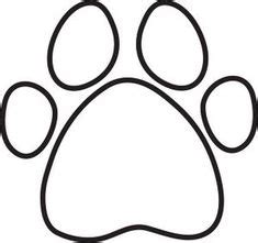 paw print clip art  coloring page clip art images coloring page