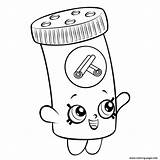 Shopkins Coloring Pages Lips Lippy Getcolorings sketch template