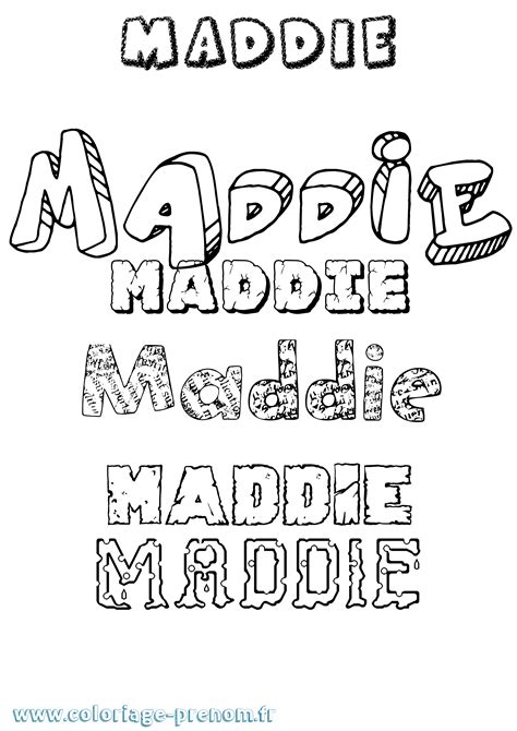 coloriage du prenom maddie  imprimer ou telecharger facilement