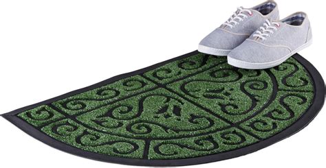 bolcom relaxdays deurmat halfrond rubber schoonloopmat voetmat grove mat voor buiten