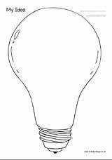 Idea Bulb Light School Activity Blank Template Therapy Classroom Worksheets Board Writing Ot Lightbulb Fun Clip Blackline Capture Child Way sketch template