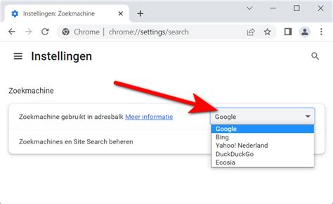 google als standaard zoekmachine instellen  je internetbrowser