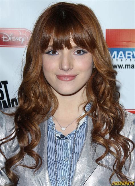 Bella Thorne Long Curly Hairstyle With Bangs Emo