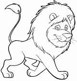 Singa Mewarnai Hutan Hewan Belajar Anak Sketsa Binatang Aslan Diwarnai Boyama Yukbelajarmewarnai Kalian sketch template