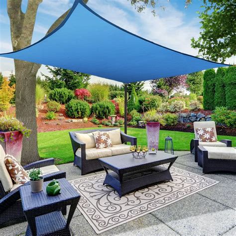 sun shade sail outdoor garden waterproof canopy patio cover  uv block yard garden