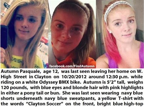 Authorities Searching For Missing 12 Year Old Autumn Pasquale West