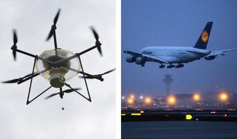 drone  crashes  plane  landing
