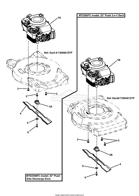 murray  btdfc  gt brute walk  mower  parts diagram  engine
