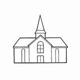 Kerken Kleurplaat sketch template