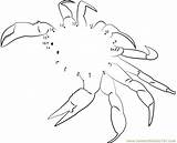 Crab Dots sketch template