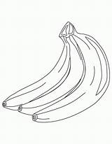 Banane Bananas Ausmalbild Damasco Imagensemoldes sketch template