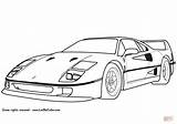 Ferrari F40 Kolorowanki Kolorowanka Stampare Lamborghini Druku Disegnare sketch template