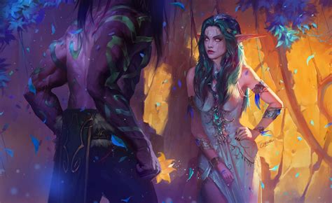 Illustration De Chenbo Art Warcraft Dessin Elfe Et