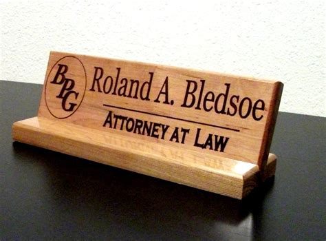 plate personalized sign office desk  columbiariversigns