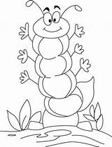 Coloriage Caterpillar Lagarta Chenille Hungry Ulat Mewarnai Colorare Anak Animaux Coloriages Imut Lagartas Schede Chenilles Paud Pagine Tk Pintar Getdrawings sketch template