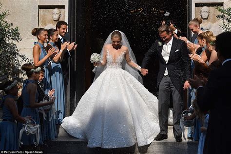 This Bride S Gorgeous Wedding Gown With 500 000 Swarovski