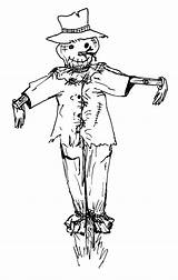 Scarecrow Scarecrows Bestcoloringpagesforkids sketch template