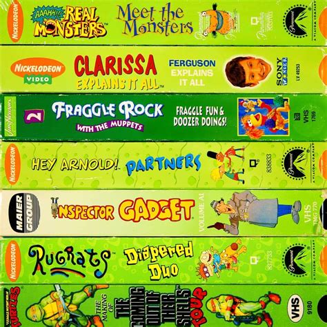 green  vhs tapes