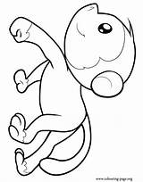 Coloring Pages Monkey Monkeys Printable Template Baby Cute Kids Little Outline Walking Cartoon Legs Clipart Color Clip Hanging Print Colouring sketch template