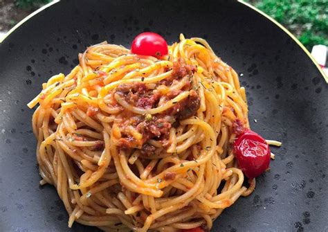 resep spaghetti bolognese la fonte  enak