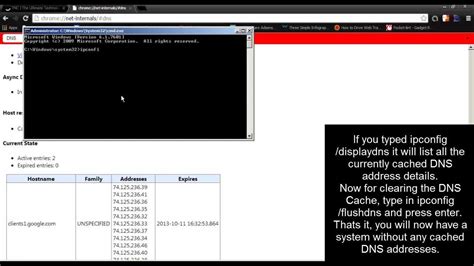 clear  dns cache  chrome  system youtube