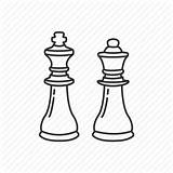 Chess King Piece Queen Board Game Drawing Icon Strategy Turn Base Getdrawings sketch template