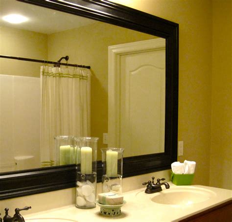 remodelaholic bathroom mirror frame tutorial