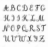 Fancy Alphabet Letters Letter Template Calligraphy Templates Lettering Decorative Cool Writing Alphabets Handwriting Cursive Format Block Monogram sketch template