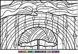 Kleurplaat Regenboog Malen Zahlen Número Numero Supercoloring Regenbogen Einhorn Wolken sketch template