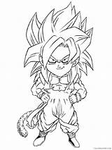 Goten Saiyan Super Coloring4free 2021 Coloring Printable Anime Pages Related sketch template