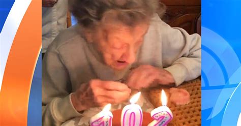 trying to blow out candles grandma blows out teeth instead
