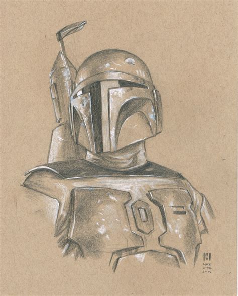 boba fett mike choi in byron hamm s star wars comic art