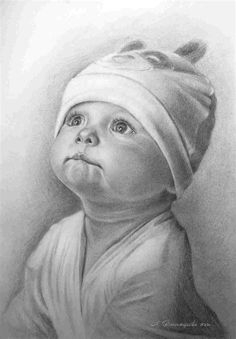 realistic baby drawing  paintingvalleycom explore collection