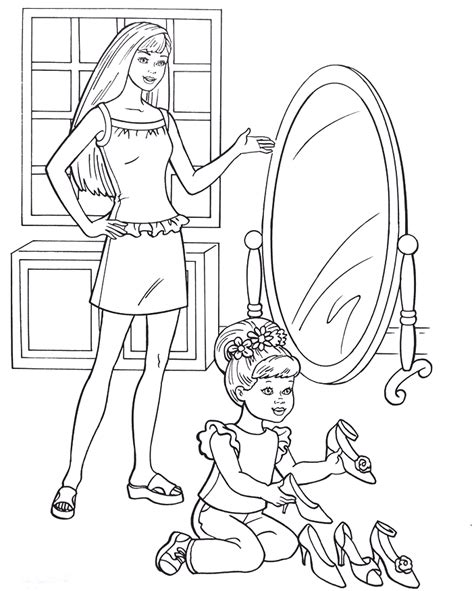 barbie dreamhouse coloring pages coloring home