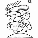 Astronaut Xcolorings Waving Astronauts Landed Children sketch template