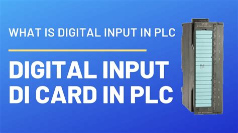 digital input card  plc basic concept digital input module  plc  card basic concept
