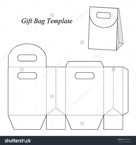 image result  gift bag template craft paper pinterest