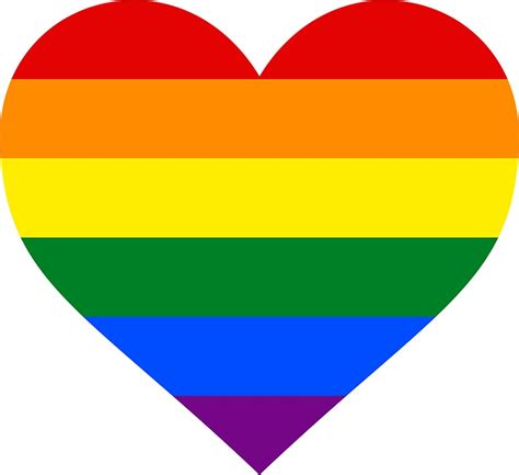 gay pride flag heart shape stickers by seren0 redbubble